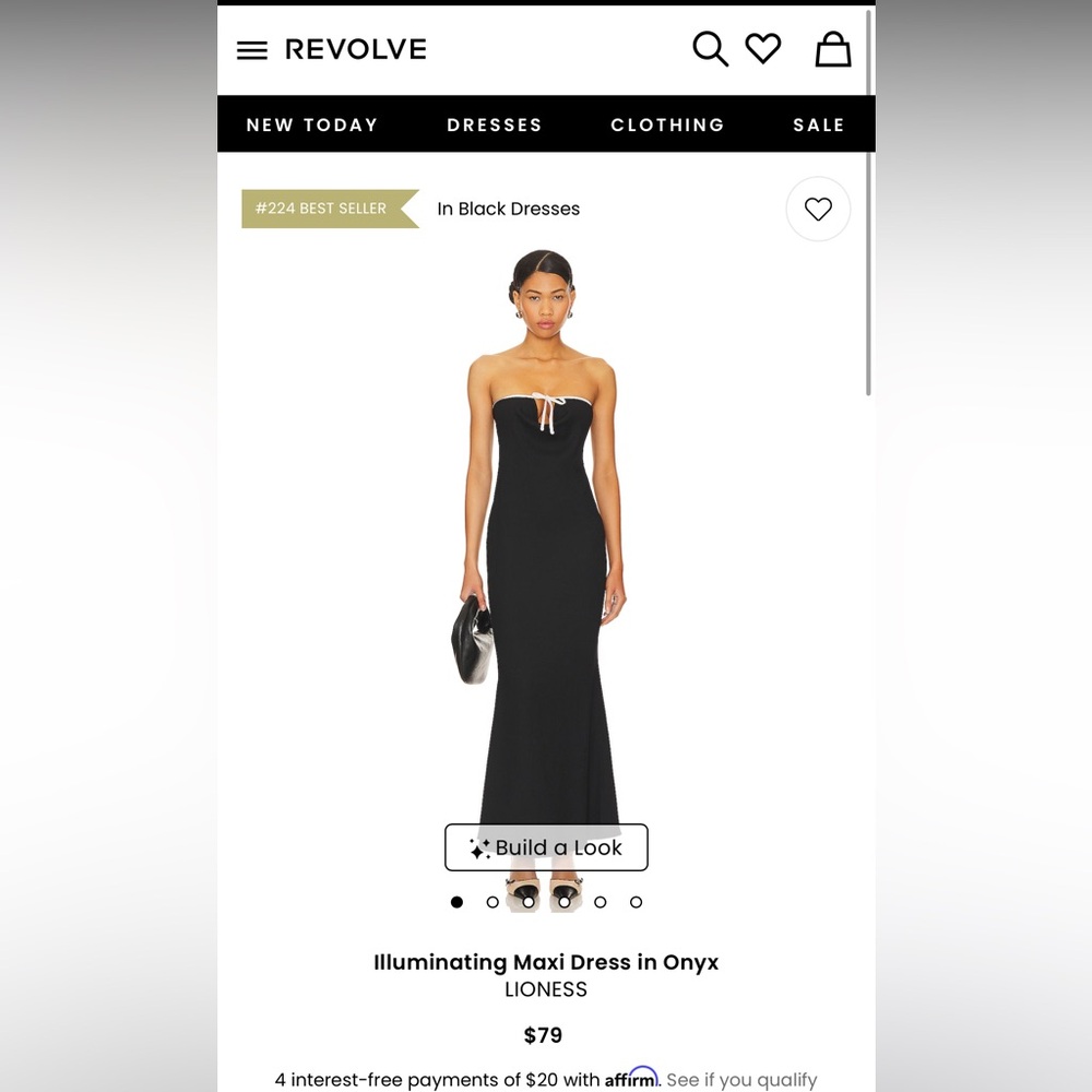 Illuminating Maxi Dress in Onyx - LIONESS - Revolve